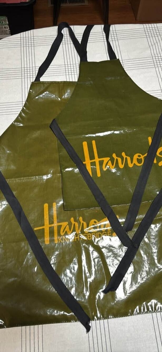 2 Children’s Harrod’s aprons